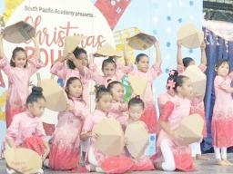 South Pacific Academy students performing in their Christmas program