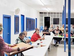Amata with Town Hall participants