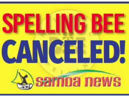 Spelling Bee Canceled Notice