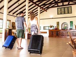 Two visitors arriving in Samoa