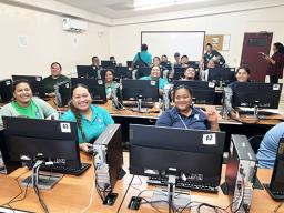 StarKist employees in class at ASCC