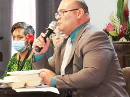 Aileen Solaita and Fa’amao Asalele Jr.
