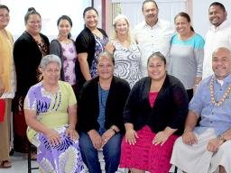 Local substance abuse counselors with Cynthia Moreno-Tuohy, of The Association of Addiction Professionals