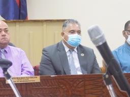 Government officials before the House Human and Social Services committee