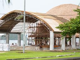 Covered extension of the Fale Samoa