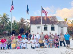Swains islanders on swains island
