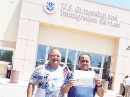 Brothers Taetuli Sani and retired Army Sergeant First Class Vaitogi Sani Taetuli