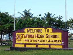 tafuna high school sign
