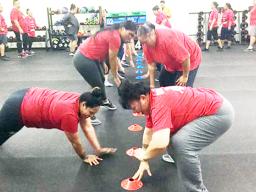 TAOA exercise group at SSY gym
