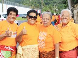 Seniors at Disability Awareness Month wave