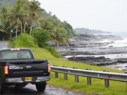 A view of Sliding Rock in Leala, Taputimu