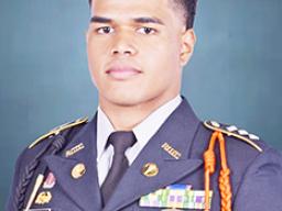 Tafuna High School JROTC Cadet Colonel Olefa Fepuleai 