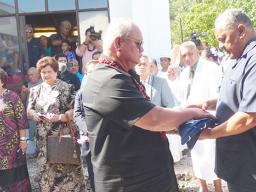 flag presetation at funeral for Utu Abe Malae