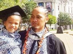 Jeremiah Malaki Tauili'ili with his son.