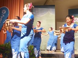 Le Taupou Manaia performing in August of last year.
