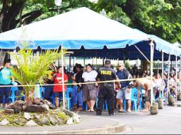 TBAS tent crowded with people