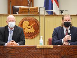 Nate Clayville (left) and Timothy Jones