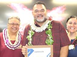 Elisaia Sualua Mailo with others