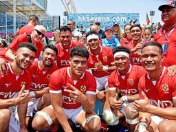 A joyous Team Tonga 7s 