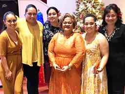 Some of the lovely ladies at the Teen Challenge holiday production