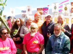 TMT protesters hold briefing on Mauna Kea situation.