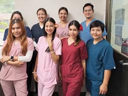 The eight Thai nurses that have been added to the LBJ Hospital