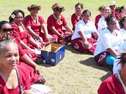 Tafuna High School performing during the 2019 Flag Day. 