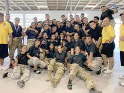 Tafuna High School JROTC members