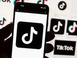 TikTok logo on smart phone