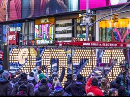 New Year's 2022 Times Square sign