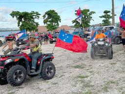 ATVs supporting Toa o Samoa