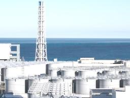 Storage tanks for contaminated water at the Tokyo Electric Power Company'