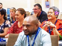 Participants at the second Pacific Tourism Insights Conference in Apia, Samoa.