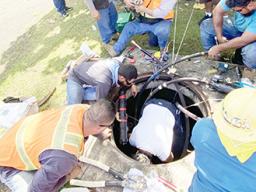 ASPA crew working to restore power last Friday