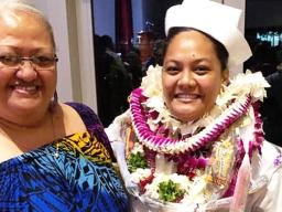 Trina Tuvale, with her aunt Petesa.