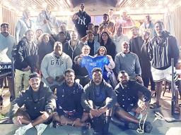 Troy & Theodora Polamalu with Manu Samoa