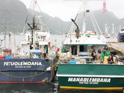 Tuna boats in Pago Pago harbor