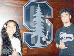 Brandy Atuatasi (left) and Ari Patu