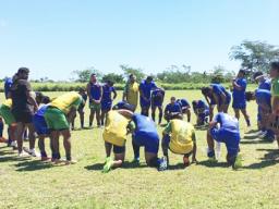 The team before it left for the 2018 World Rugby U20 Trophy in Romania