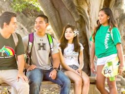 UH students on campus