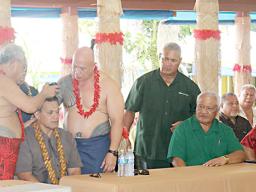  Uluao Letuli receiving the Olo title