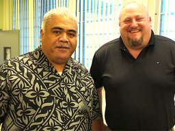 Faletoa Ulufale and Robert Fenton