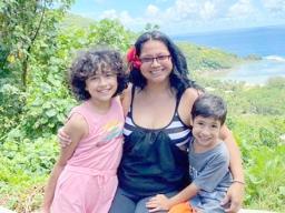 Epifania Rapozo and her children