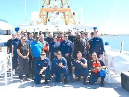 The U.S. Coast Guard Cutter Oliver Berry crew