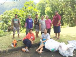 Utulei villagers are already on the clean up bandwagon 