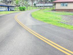 Newly resurfaced road in Vaitogi