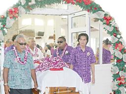 Mrs. Vera Ho Ching Annesley's casket