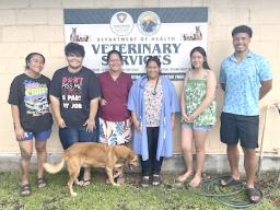 ASCC Psychology students at Vet Clinic