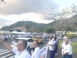 More than 2,000 church members WALK AND WAVE