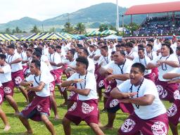 Tafuna High Shool entertaining at Flag Day 2019